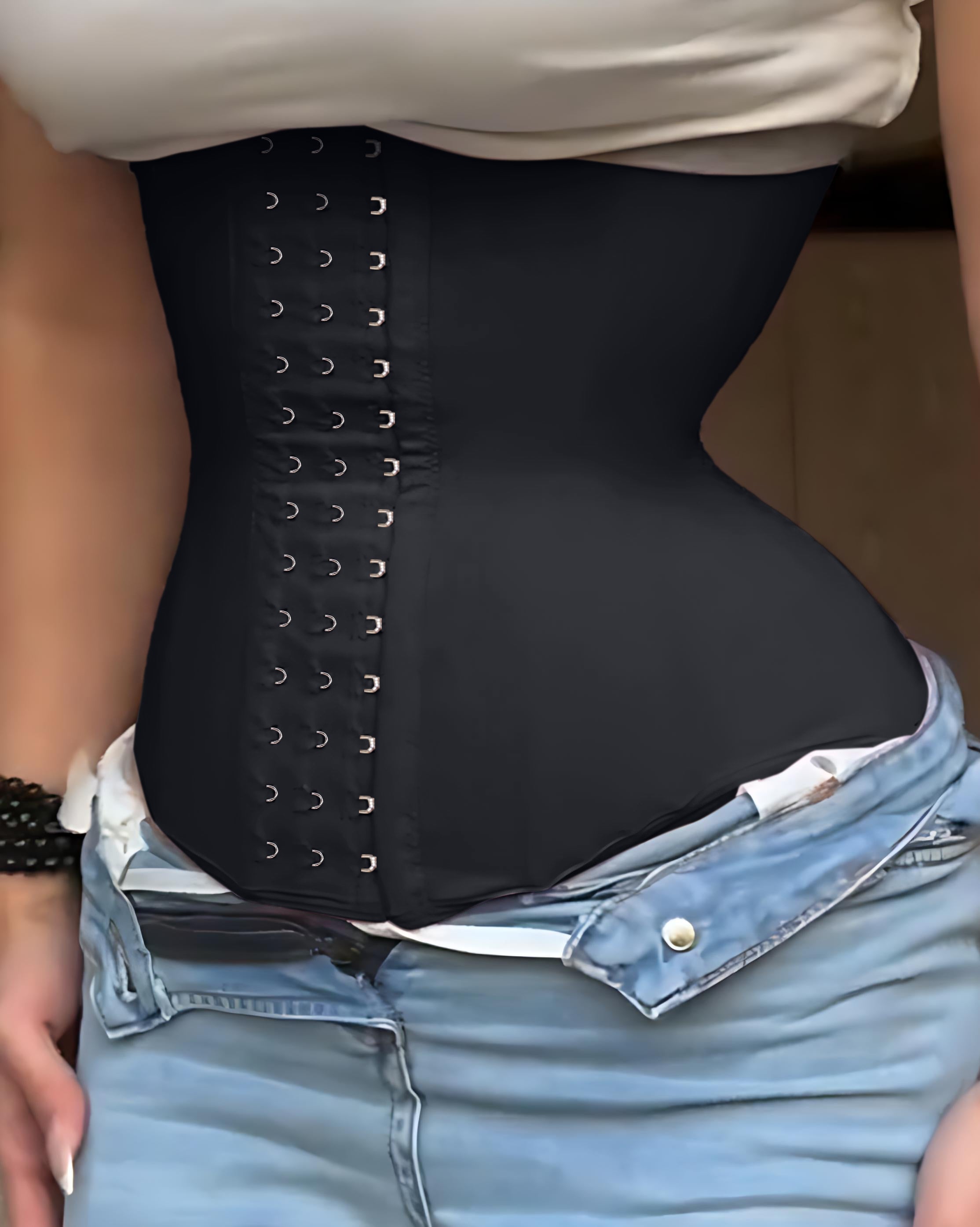 Fajas Colombianas Cinturón Moldeador Abdominal con Varillas de Acero