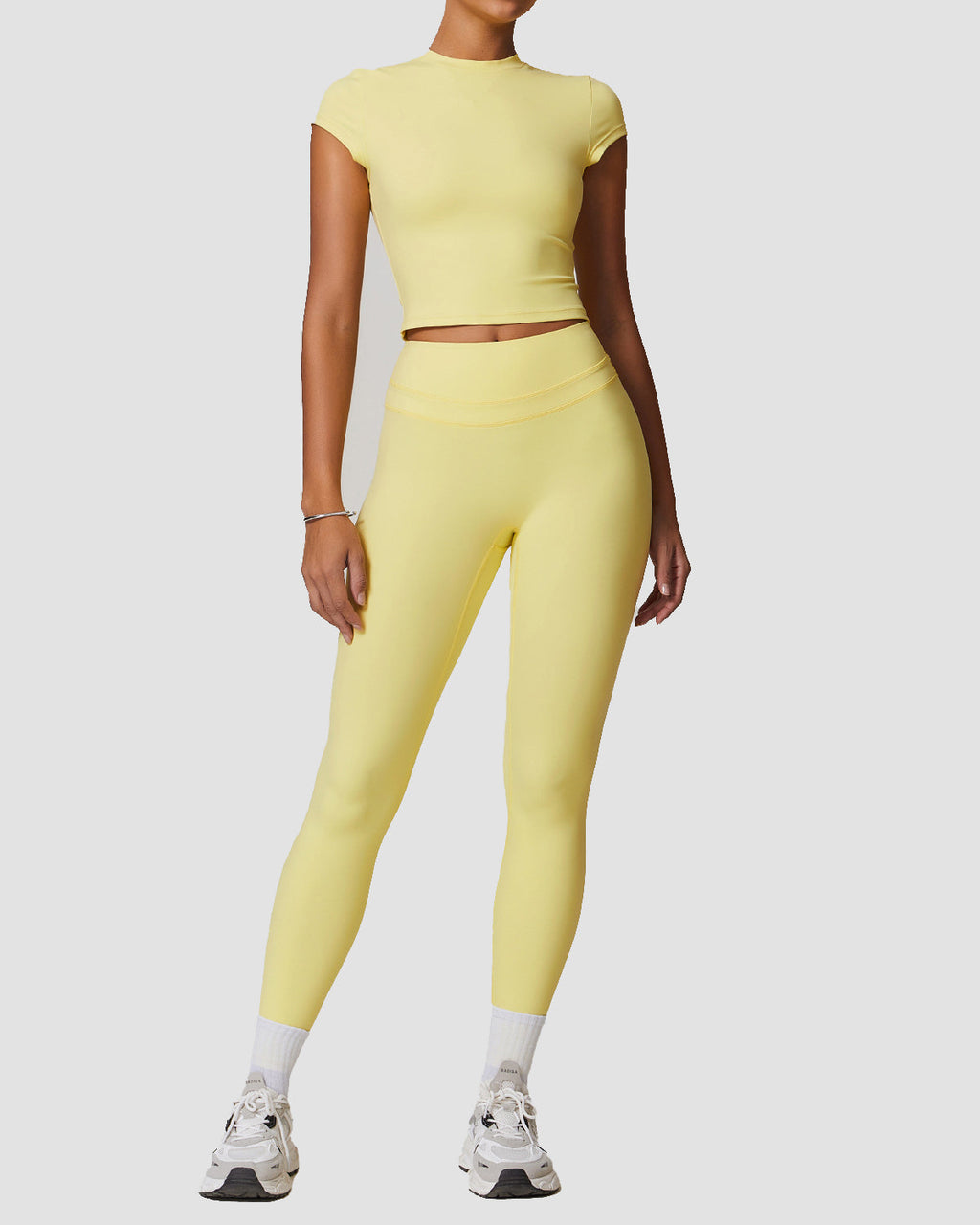 Conjunto de Yoga Ajustado para Fitness