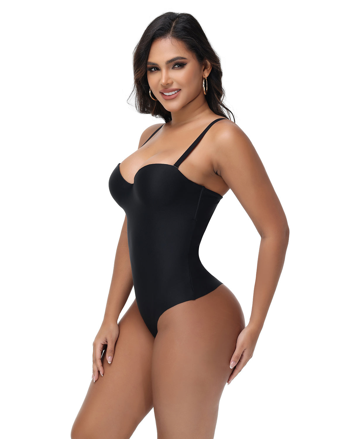 Shapshe® Body de Copa Suave en Triángulo con Control de Abdomen 2 en 1 Moldeador para Mujer