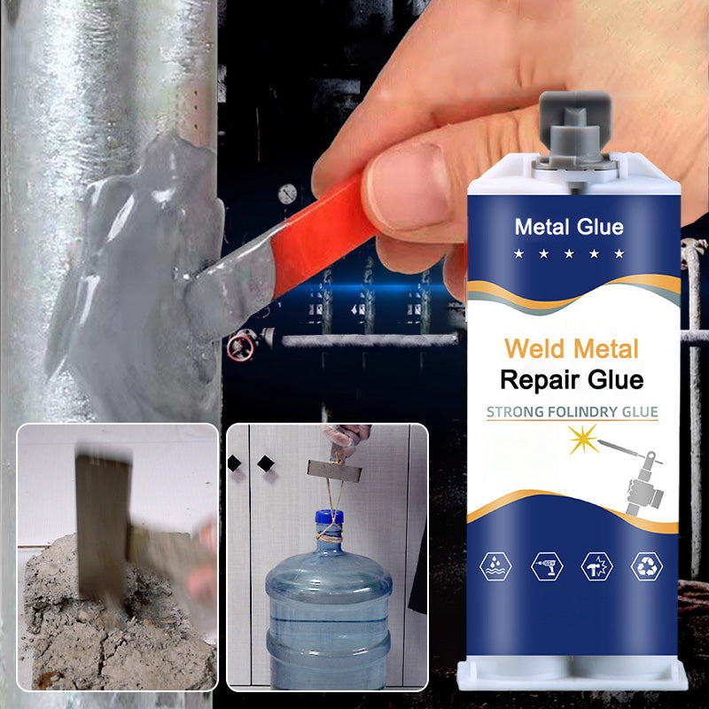 🛠️ Pegamento de Metal – Adhesivo de Reparación y Soldadura para Metal, Fuerte y Duradero ✨⚡