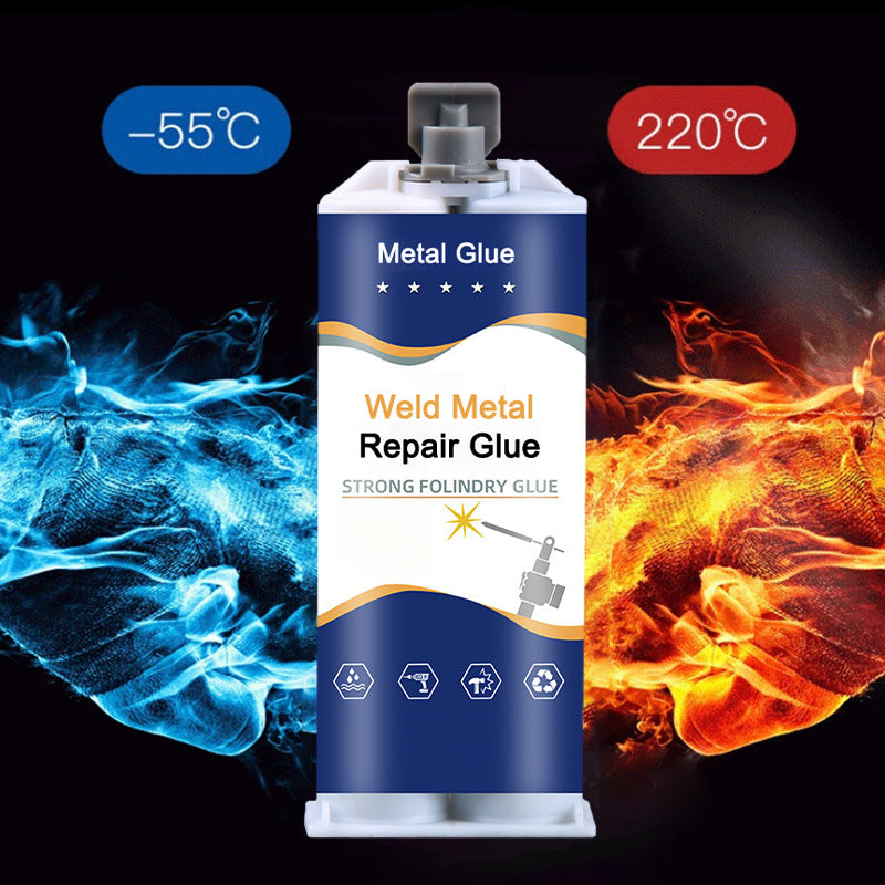 🛠️ Pegamento de Metal – Adhesivo de Reparación y Soldadura para Metal, Fuerte y Duradero ✨⚡