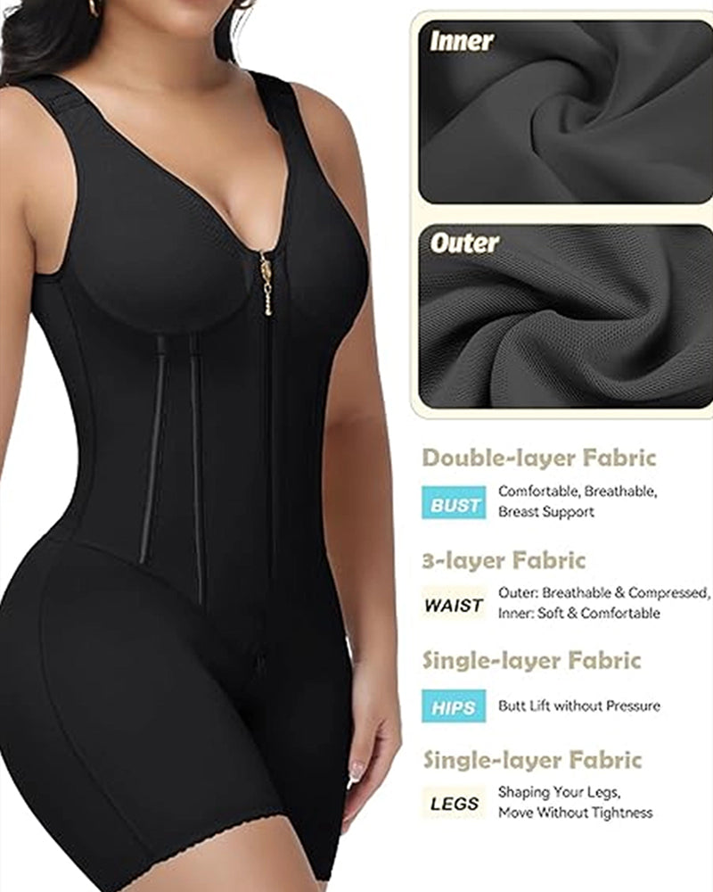 Shapshe® Faja Corporal de Alta Compresión con Sostén Incorporado