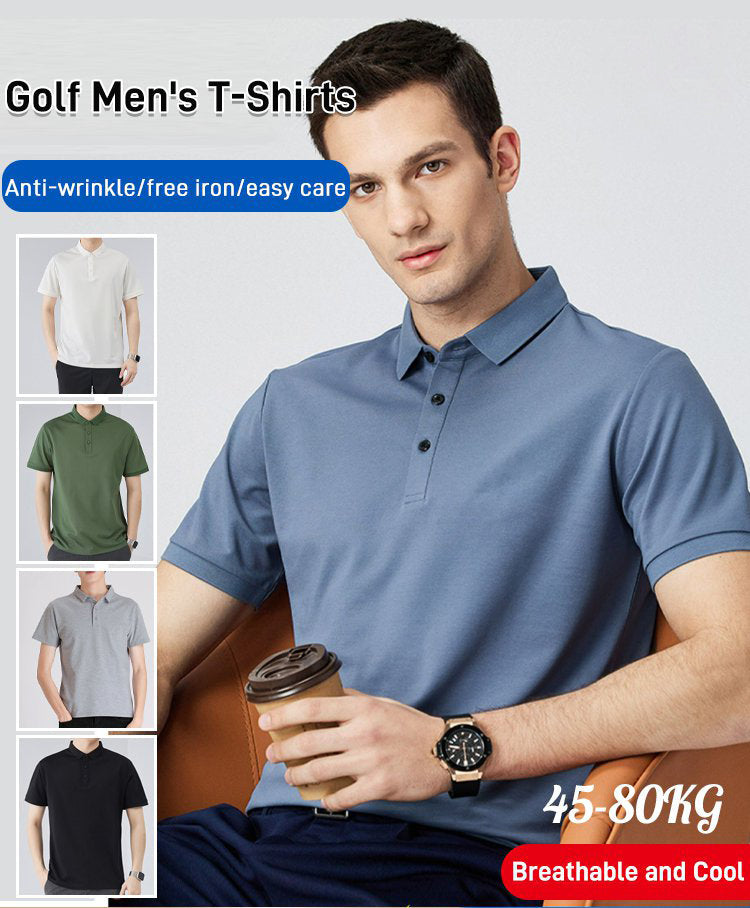 🔥Oferta especial de verano👕Camisa de golf para hombre con secado rápido y absorción de la humedad