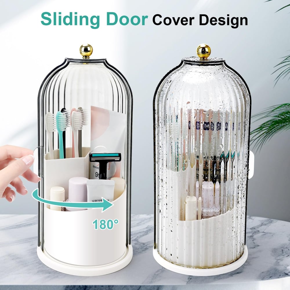 🪥✨ Organizador de Cepillos de Dientes con Tapa Deslizable – Higiénico, Práctico y Perfecto para un Baño Ordenado 🚿🌟