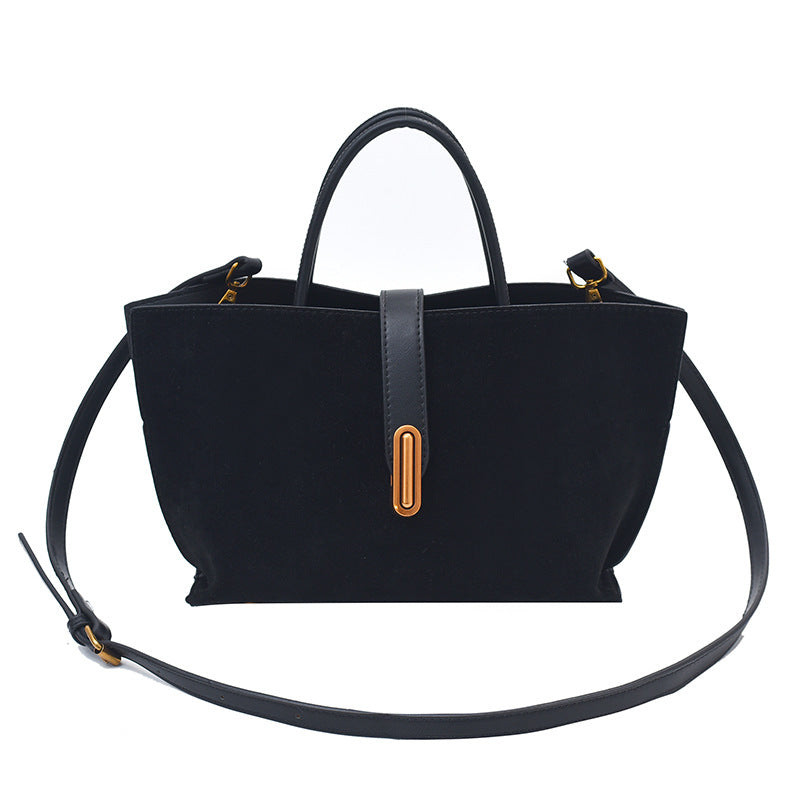 Bolso de mano elegante de mujer, de color liso y estilo francés