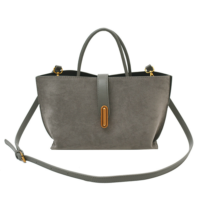 Bolso de mano elegante de mujer, de color liso y estilo francés
