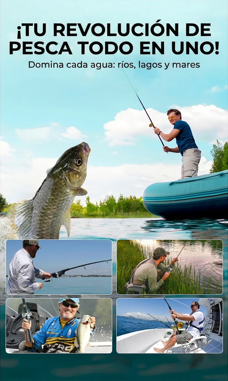 ⏰🔥 ¡50% DE DESCUENTO POR TIEMPO LIMITADO! 🎣 Caña de Pescar Plegable – Ligera, Duradera y Lista para la Aventura ✨🌊