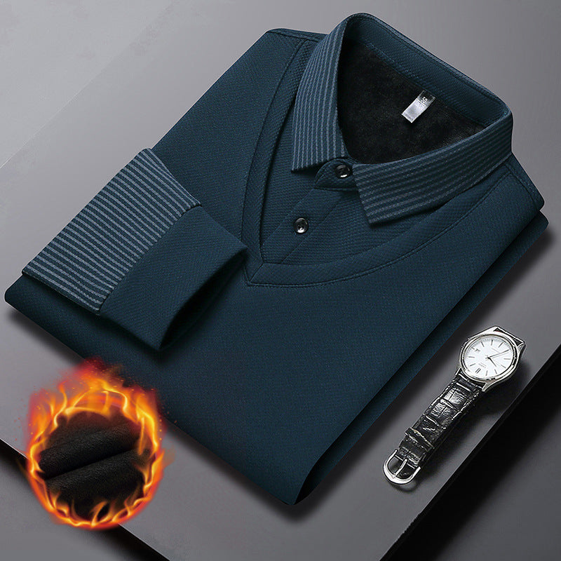 🎁✨ Camisa de Dos Piezas con Rayas y Solapa Falsa – Elegante y Cómoda, el Regalo Perfecto para Cualquier Ocasión 👔🌟