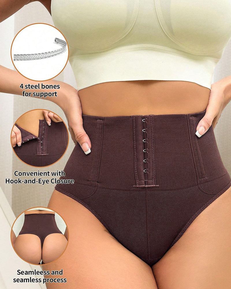 Braga Moldeadora Sin Costuras de Cintura Alta con Control de Abdomen y Diseño de Un Solo Botón