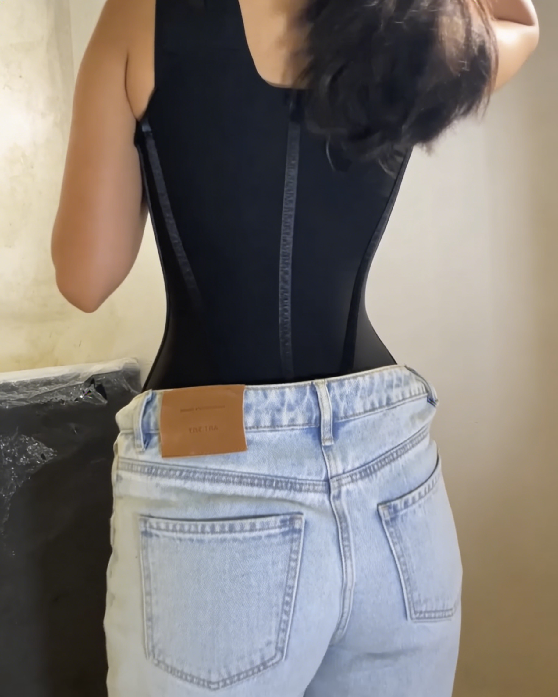 Chaleco Corset de Cintura Reloj de Arena de Alta Compresión con Sostén
