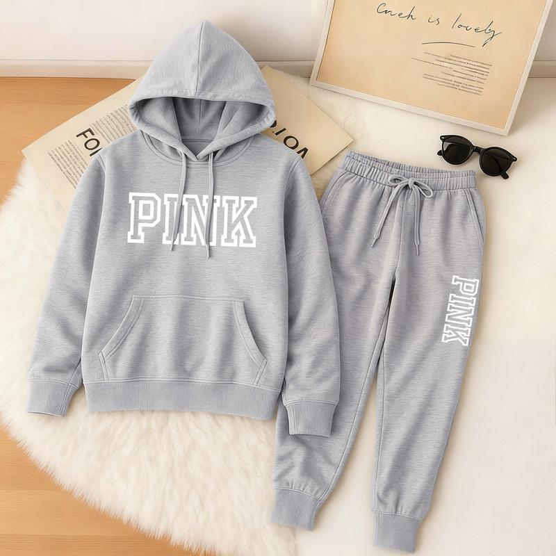 👚✨ Conjunto de Sudadera con Capucha Oversize y Pantalones de Chándal para Mujer – Comodidad y Estilo Casual para tu Día a Día 🌸💖