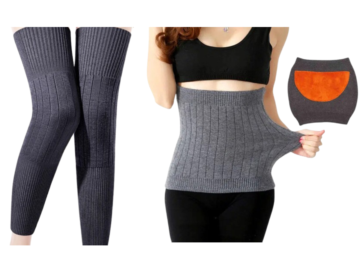 🔥 50% DE DESCUENTO 🔥 Rodilleras Largas Térmicas – Cálidas, Elásticas y Súper Cómodas 🦵❄️ | Soporte Ideal para Frío, Deporte y Uso Diario