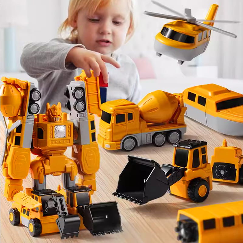 🔥 Gran oferta 50% de descuento 🔥 Juguetes de ensamblaje de autos de ingeniería de transformación magnética