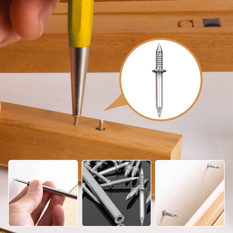 🔩✨ Clavos Invisibles de Doble Cabeza para Zoclos – Fijación Firme, Acabado Limpio y Profesional 🏠🛠️ Instalación Discreta • Ajuste Preciso • Resultado Estético Perfecto 👌