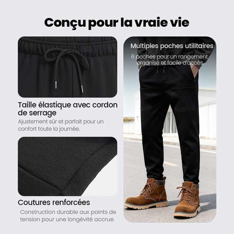 🔥👖 Pantalones Cargo Altos, Elásticos y Duraderos con Múltiples Bolsillos 💼✨