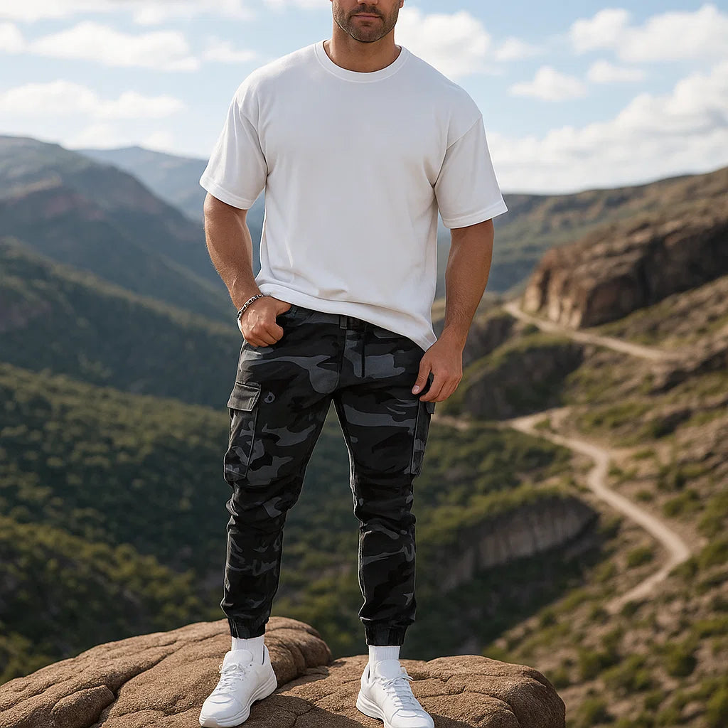 👖 Pantalones de Trabajo Tácticos Resistentes – Nailon-Algodón Duradero, Multibolsillos, Ideales para Exteriores y Trabajo 💪🔧🌲
