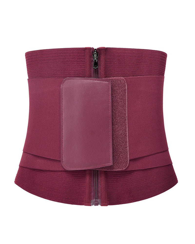 Corset Faja de Cintura con Cremallera y Doble Compresión