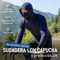 ⏰🔥 ¡50% DE DESCUENTO POR TIEMPO LIMITADO! 👕☀️ Sudadera Ligera con Capucha para Hombre – Secado Rápido y Protección UV 🌿💪