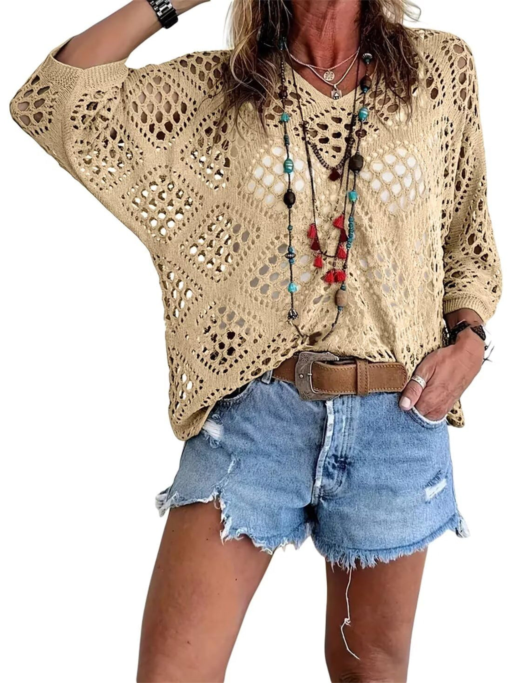 💖☀️ ¡OFERTA 50% OFF! Top de Ganchillo Verano – Ligero y Elegante