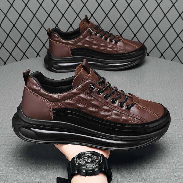 Zapato Ortopédico Cuero Texturizado Horizonte Íntegro Serenidad, Comodidad y Seguridad Todo el Día