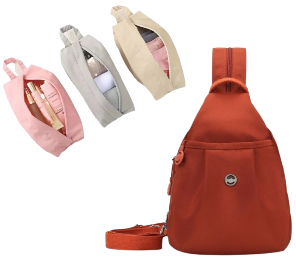 🎒✨ Mochila Convertible con Múltiples Bolsillos y Bolso Cruzado – Versatilidad, Estilo y Comodidad para Todos los Días 👜🌟