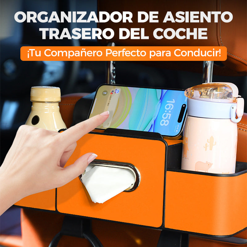 🚗✨ Caja de Almacenaje Multifuncional para Respaldo de Auto – Organiza y Aprovecha al Máximo el Espacio de tu Coche 🧳🔧