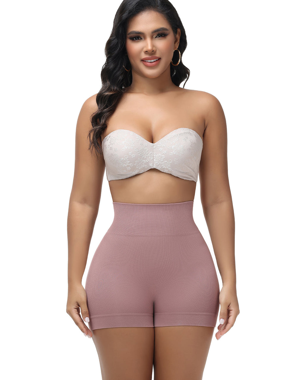 Shorts moldeadores femeninos sin costuras para levantar glúteos, moldear el cuerpo, lisos y anti-deslizantes