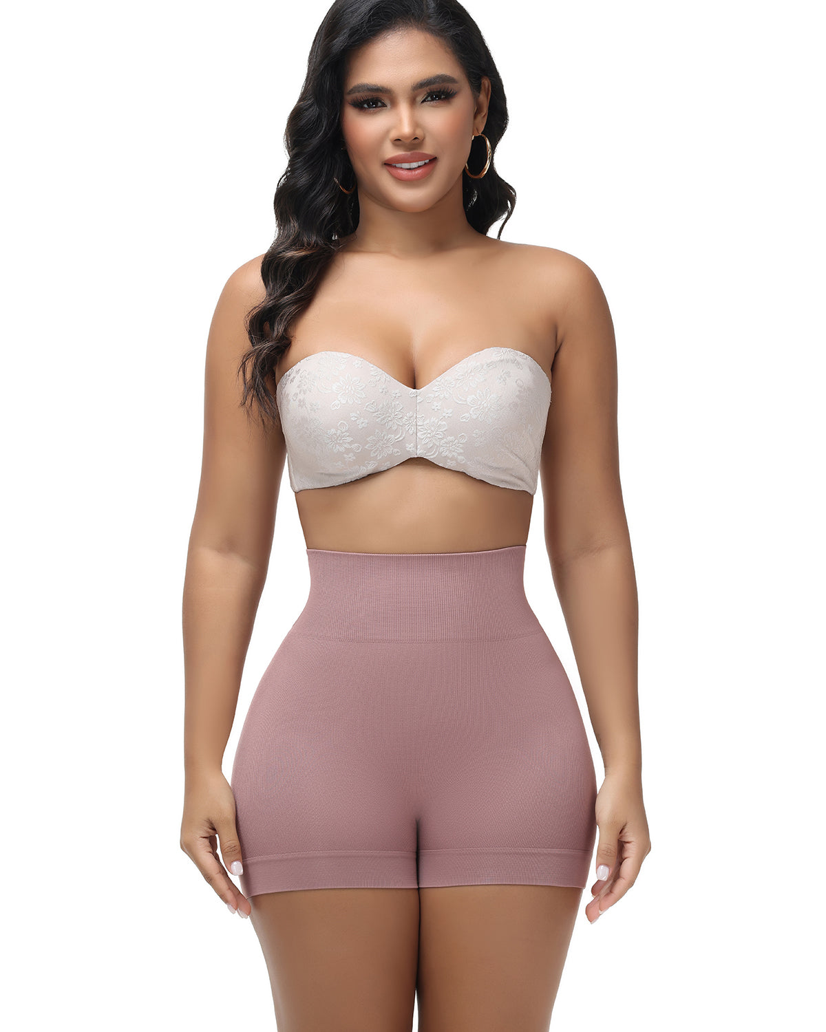 Shorts moldeadores femeninos sin costuras para levantar glúteos, moldear el cuerpo, lisos y anti-deslizantes