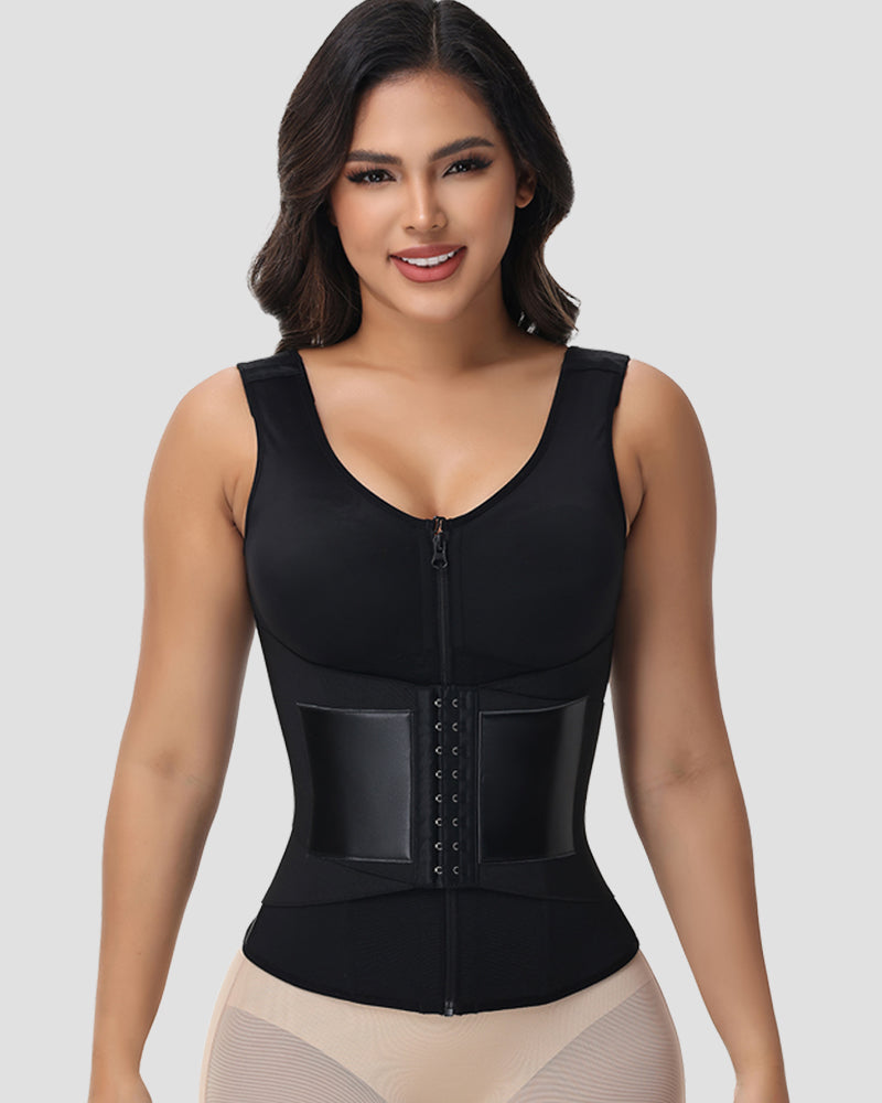Shapshe® Fajas Colombianas Chaleco Cinturilla de Doble Compresión
