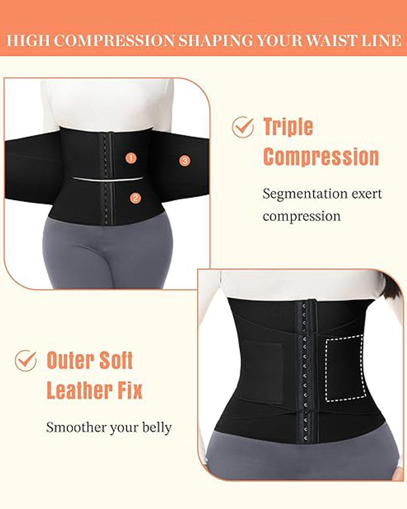 Shapshe® Faja Moldeadora de Cintura en Reloj de Arena con Soporte Firme
