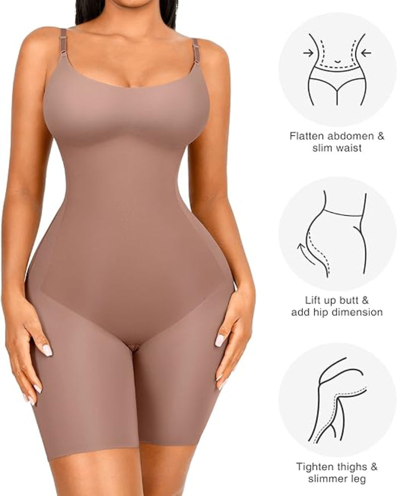 Body moldeador sin costuras y transpirable con levantamiento de glúteos