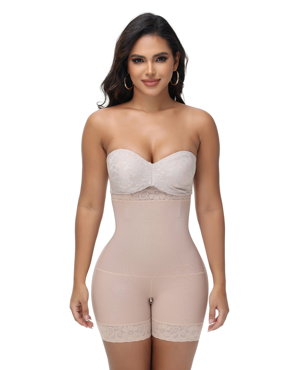 Shapshe® Fajas Moldeadoras Sin Costuras con Tirantes Ajustables y Escote Abierto (Preventa)