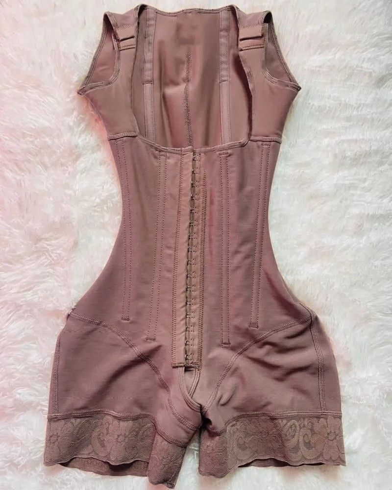 Shapshe® Faja Moldeadora de Cintura con Varillas para Mujer, Postcirugía, Alta Compresión y Escote Abierto