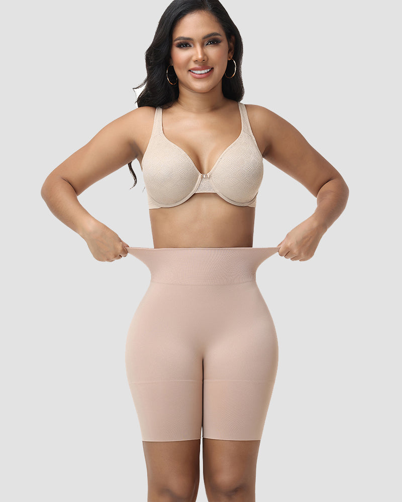 Shorts Shapshe® de Cintura Alta con Control de Abdomen y Levantamiento de Glúteos