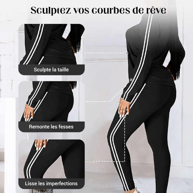 🔥🏡 ¡50% DE DESCUENTO por Tiempo Limitado! Conjunto Deportivo de 2 Piezas para Mujer – Manga Larga + Pantalón Cómodo 💖🧘‍♀️