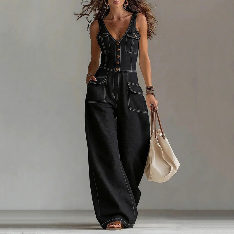 👗✨ ¡OFERTA 50% OFF! Mono Vaquero con Hombros Descubiertos – Estilo Moderno y Cómodo