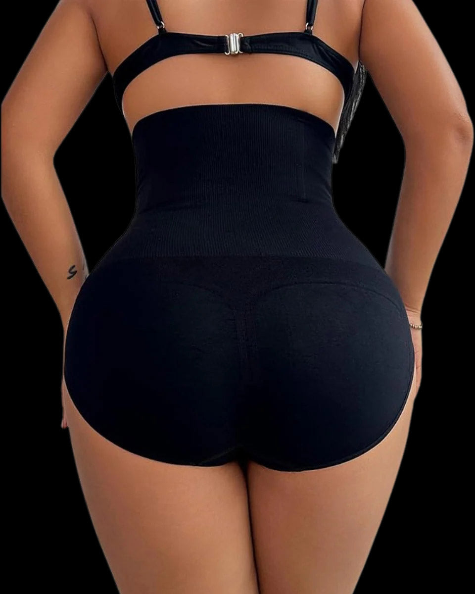 Shorts tipo tanga moldeadores de cintura alta sin costuras con control de abdomen y levantamiento de glúteos