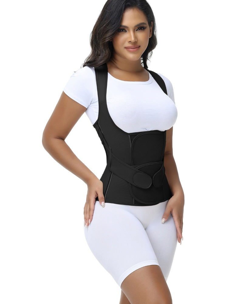 Shapshe® Fajas Colombianas Corrector de Postura Soporte Lumbar Cinturilla Moldeadora