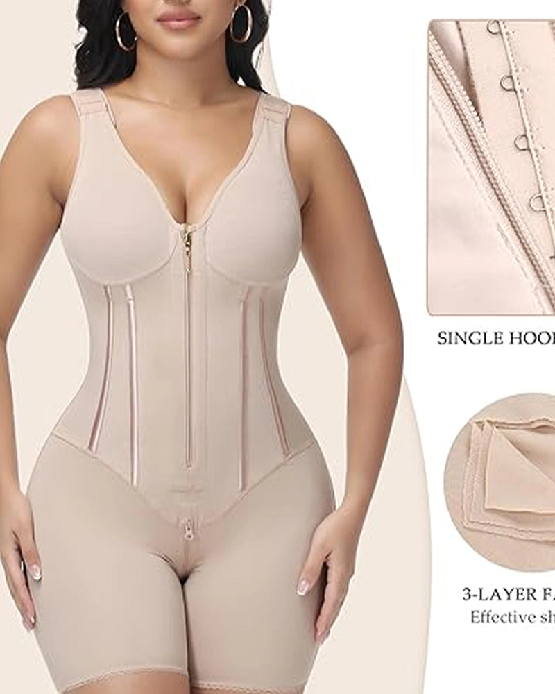 Shapshe® Faja Corporal de Alta Compresión con Sostén Incorporado