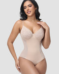Shapshe® Body Modelador con Encaje en la Espalda, Cierre de Cordones y Control de Abdomen