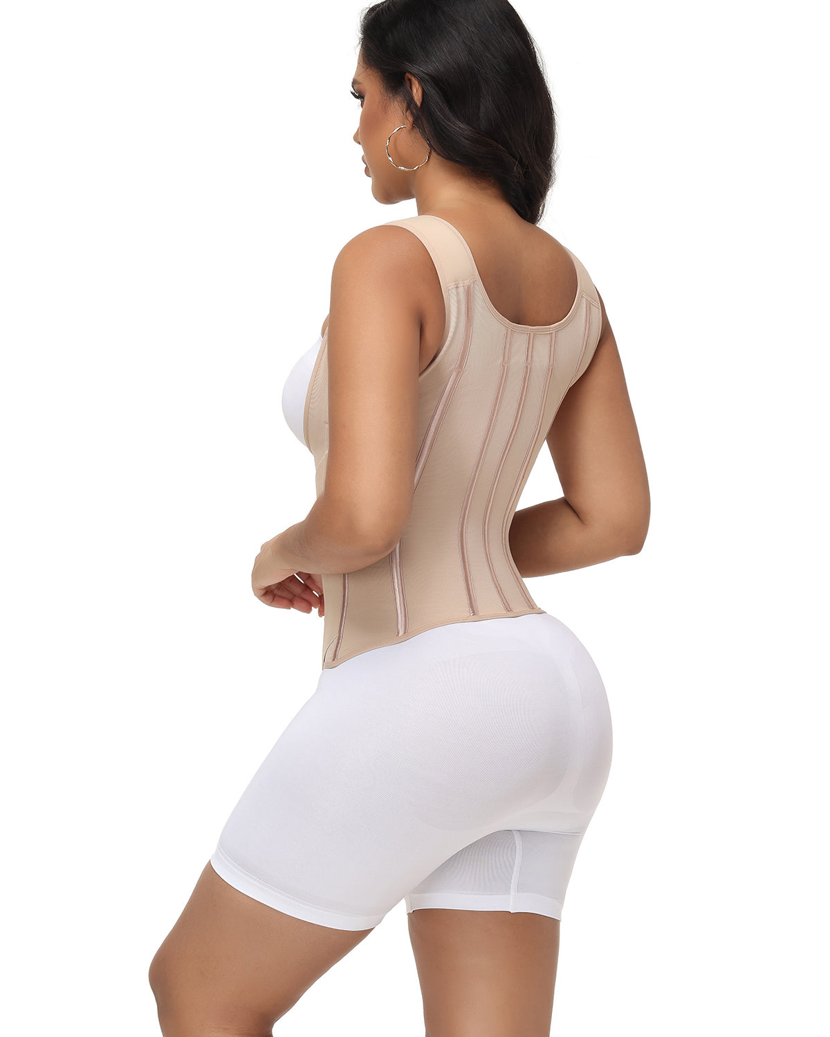 Shapshe® Top tipo Tank Curvo para Mujer con Cinturilla Modeladora