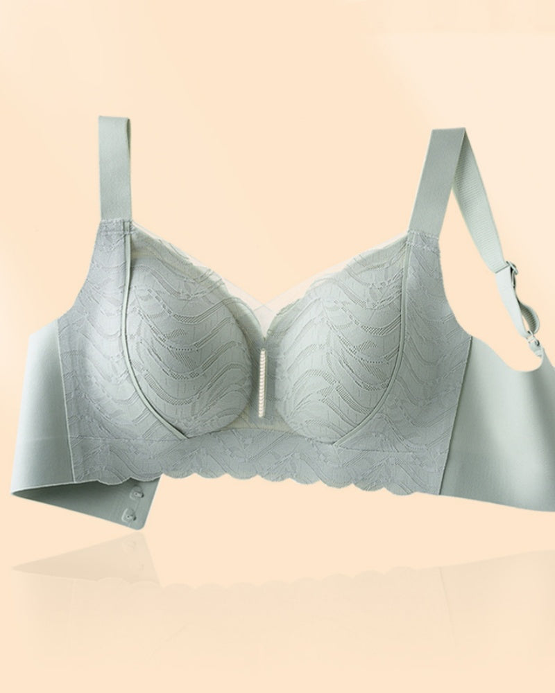 Soutien Minimizer de Encaje Suave sin Aros con Cobertura Completa y Tirantes Anchos