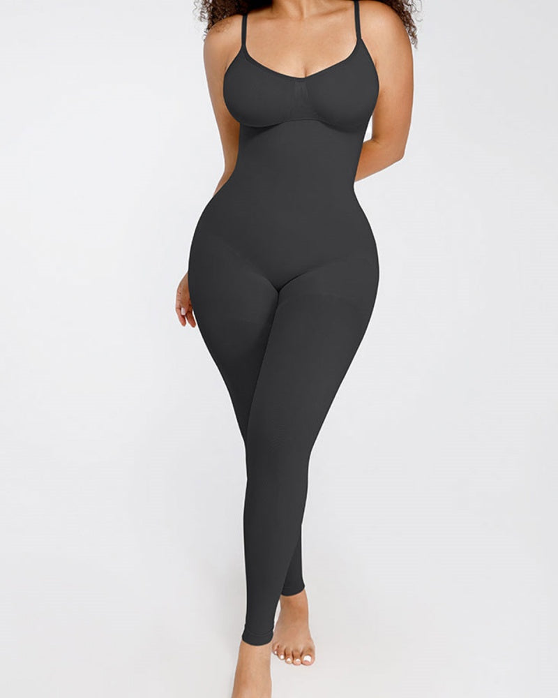 Enterizo moldeador femenino sin costuras con soporte para busto y control de abdomen