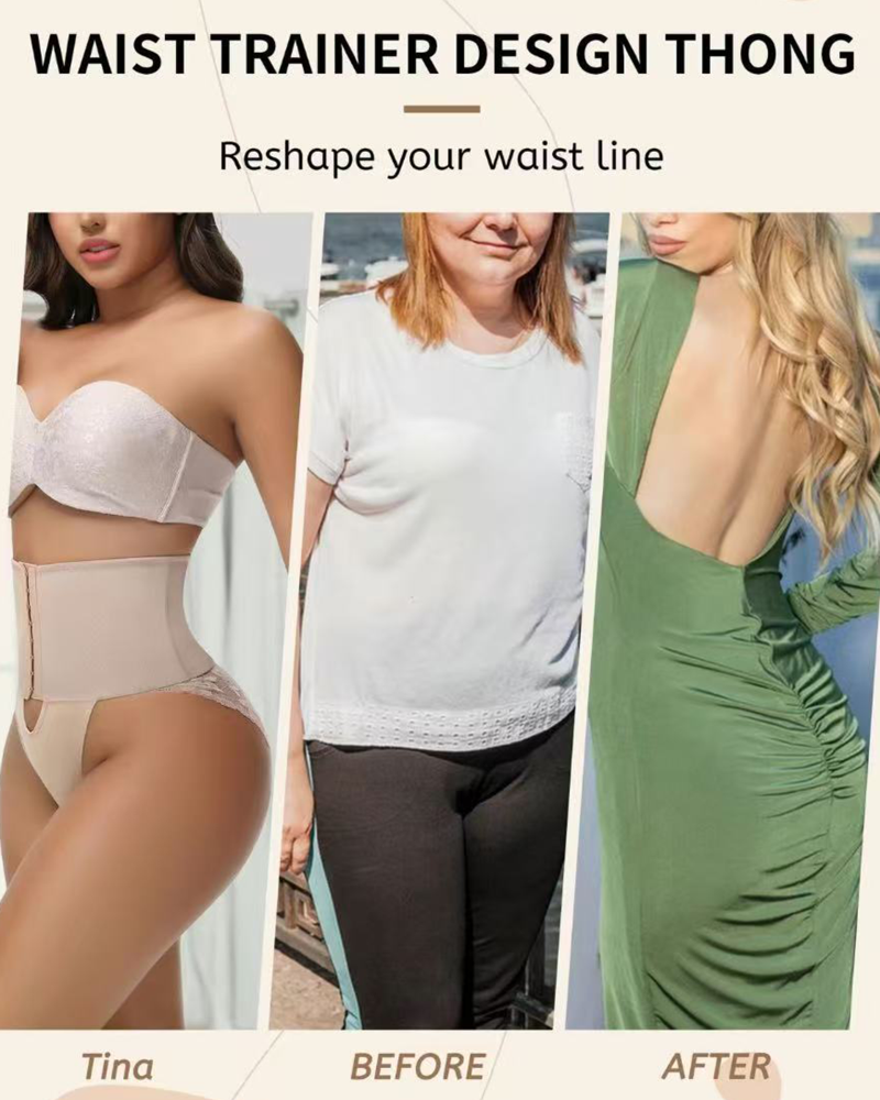 Shapshe® Faja de Apertura Frontal con Panty de Control de Abdomen y Detalles de Encaje