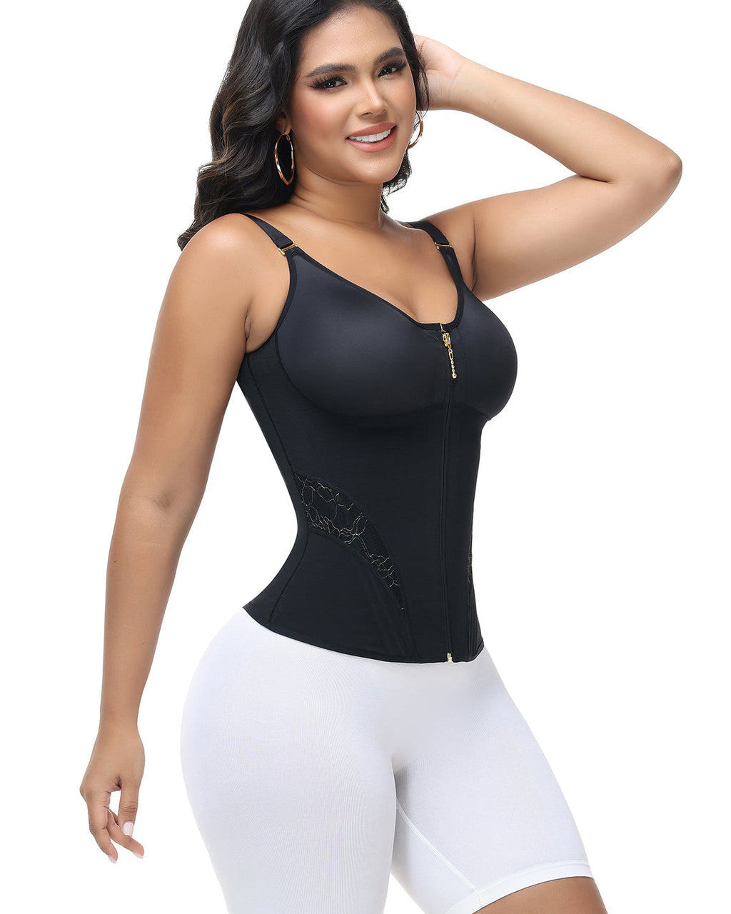 Shapshe® Fajas Colombianas Overbust Cierre Control de Abdomen Cinturilla Entrenadora de Cintura (Preventa)