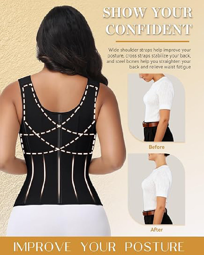 Shapshe® Faja Moldeadora de Cintura para Mujer con Control de Abdomen y Corsé de Reloj de Arena con Sujetador