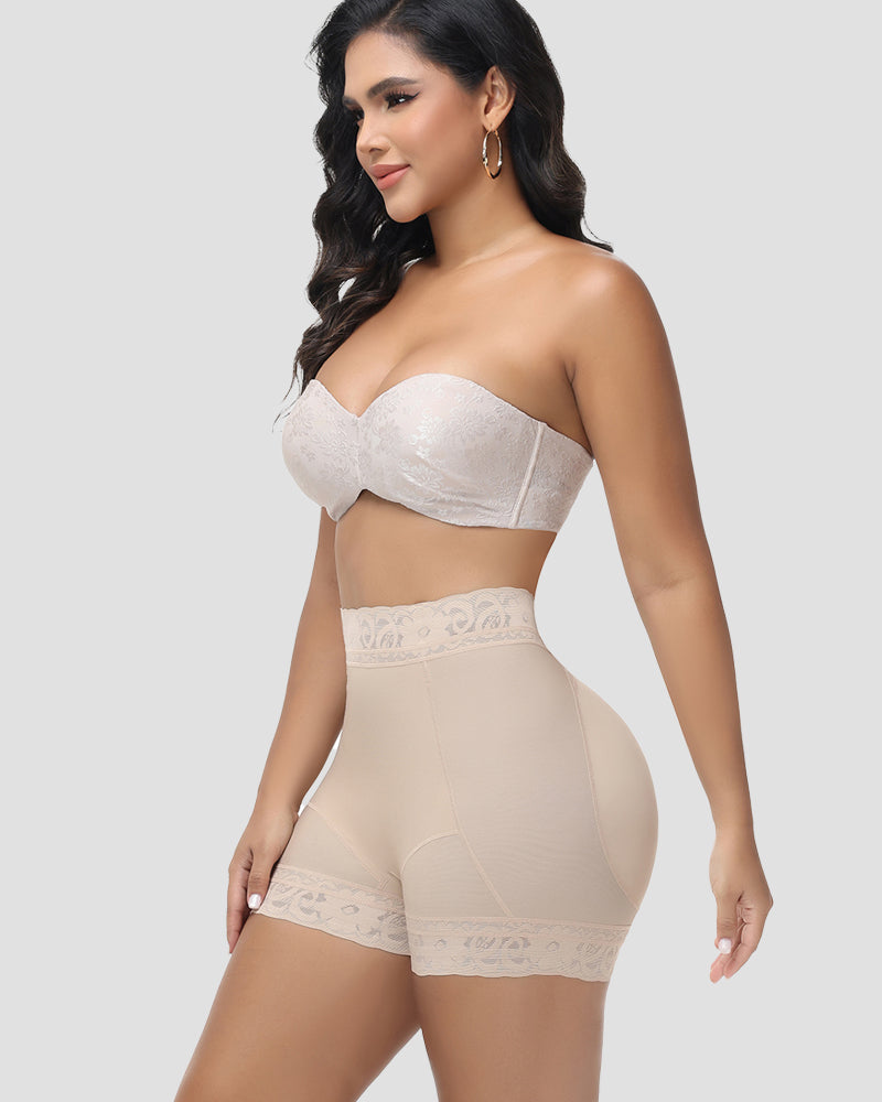 Shapshe® Shorts Moldeadores Levanta Glúteos de Cintura Alta con Encaje (Preventa)