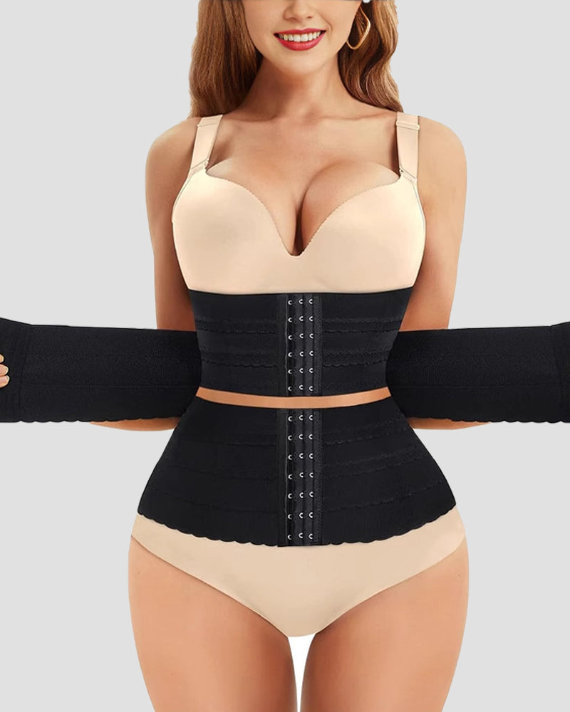 Entrenador de Cintura para Control de Abdomen y Pérdida de Peso con Hebilla para Fitness Deportivo