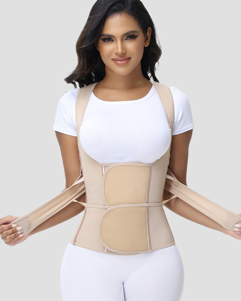 Shapshe® Fajas Colombianas Corrector de Postura Soporte Lumbar Cinturilla Moldeadora