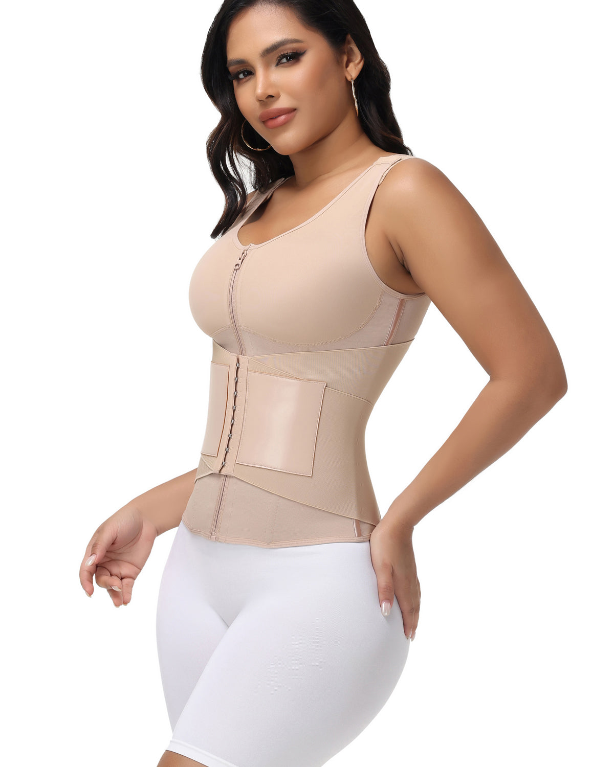 Shapshe® Zipper & Button Double Pressure Sports Waist Trainer